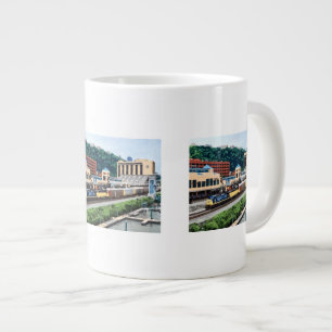 Tasse Géante Pittsburgh PA - Train passant par Station Square