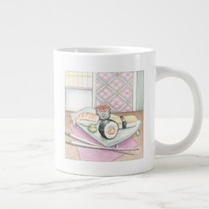 Tasse Géante Plaque de sushi assorté avec baguettes