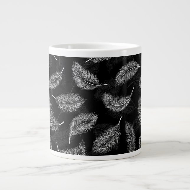 Tasse Géante Plumes blanches (Devant)