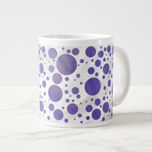 Tasse Géante Pointe Polka Smear Blueberry