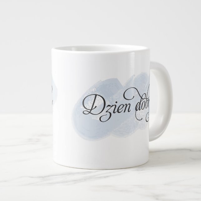 Tasse Géante Polonais - Dzien dobry (Devant droit)