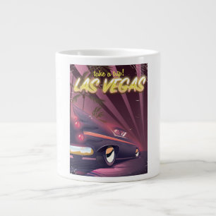 Tasse Géante poster de voyage en voiture Las Vegas Classic