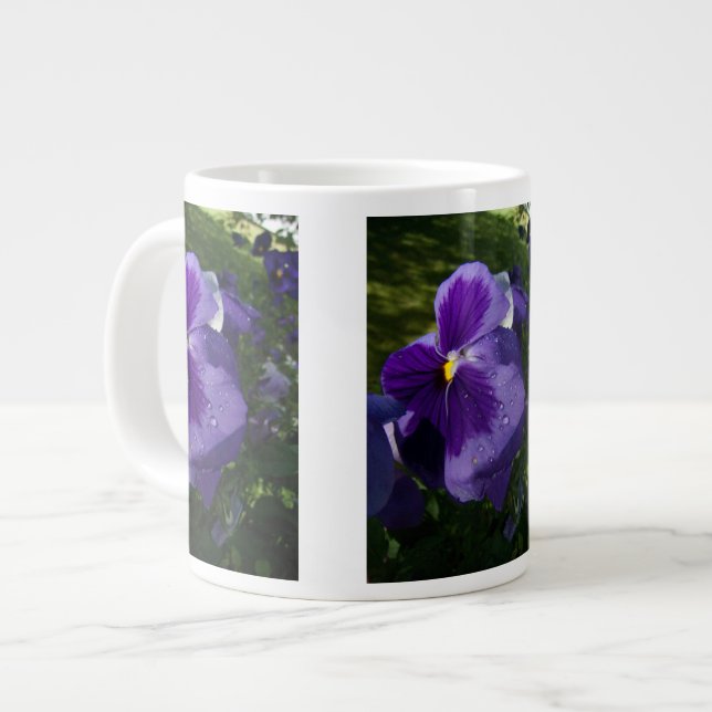 Tasse Géante Purple Pansy (Devant gauche)