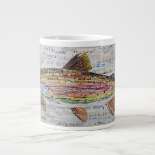 Tasse Géante Rainbow Trout Collage Coffee Mug par C.E.Blanc