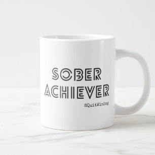 Tasse Géante Réalisateur de sobres en noir et blanc