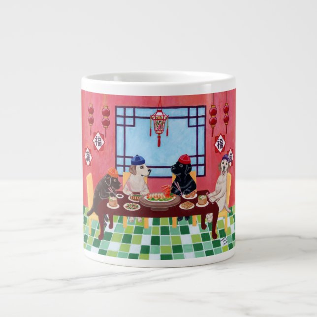 Tasse Géante Restaurant de Chinois de Labrador (Devant)