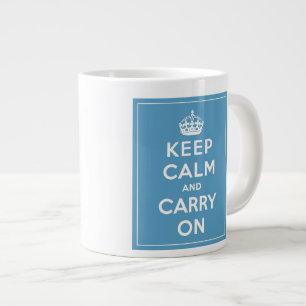 Tasse Géante Restez calme et continuez sur 20 0z.mug