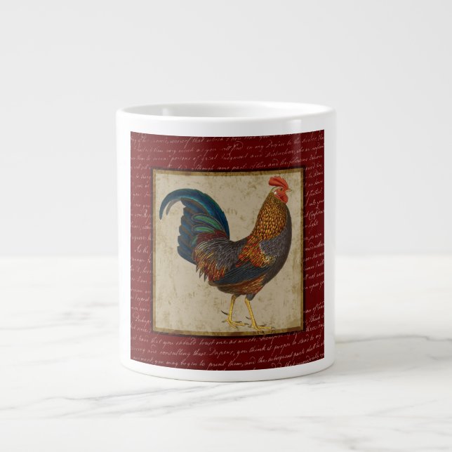 Tasse Géante Rooster rouge (Devant)