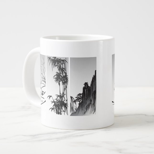 Tasse Géante Rouleau oriental vertical (Devant gauche)