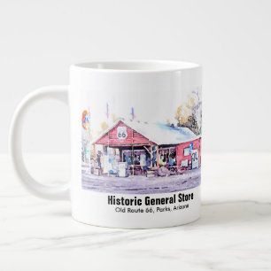 Tasse Géante Route historique 66 Arizona General Store Watercol