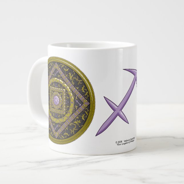 Tasse Géante Sagittarius Mandala Spécialité Mug (Devant gauche)