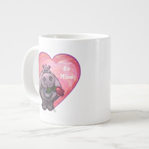 Tasse Géante Saint-Valentin Hippopotame