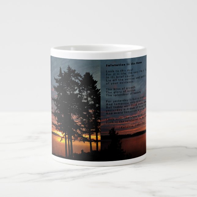 Tasse Géante Salutation au café Mug Dawn 20oz (Devant)