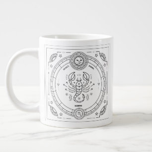 Tasse Géante Scorpio Zodiac Custom Birthday Mug