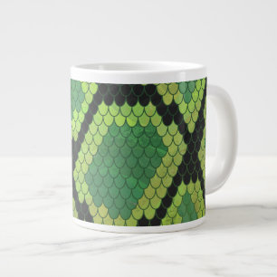 Tasse Géante Serpent noir et vert