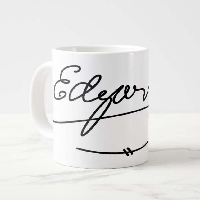 Tasse Géante Signature Edgar Allen Poe (Devant gauche)