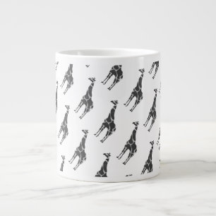 Tasse Géante Silhoutte noire et grise