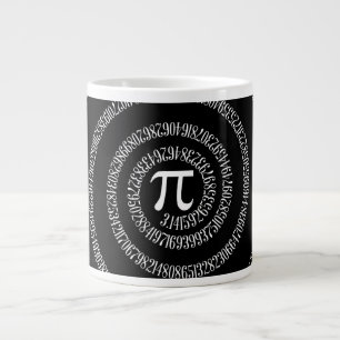 Tasse Géante Spirale pour Pi en style noir