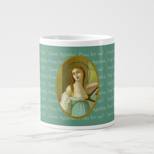 Tasse Géante St. Agatha (M 003) 20 oz. Mug café Jumbo #1 (Devant)
