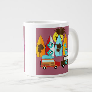 Tasse Géante Surfboards Beach Bum Surfing Hippie Vans