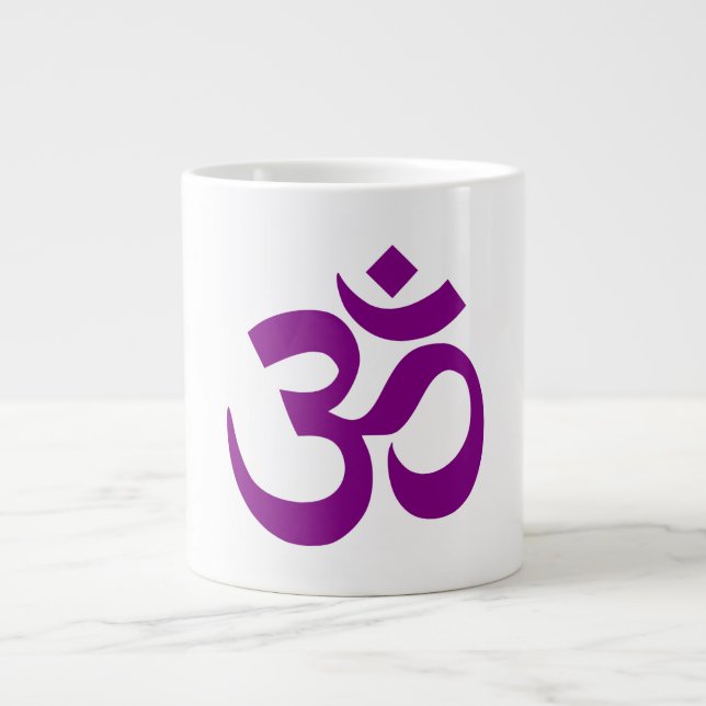 Tasse Géante Symbole Om pourpre (Devant)