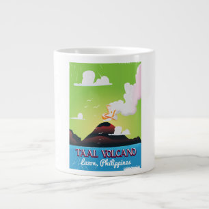 Tasse Géante Taal Volcano Volcan Philipp affiche de voyage vint