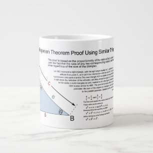 Tasse Géante Théorème de Pythagore Propreuve utilisant des tria