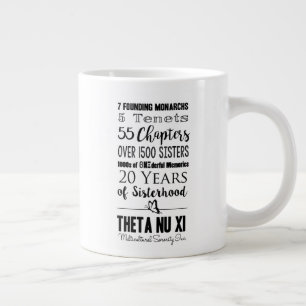 Tasse Géante Theta Nu Xi 20e anniversaire de la Mug