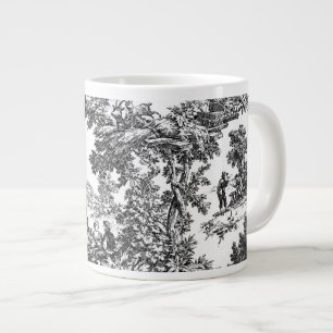 Tasse Géante Toile noir et blanc classique