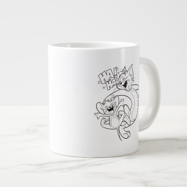 Tasse Géante Tom Et Jerry | Tom Et Jerry Rient (Devant droit)