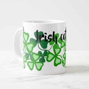 Tasse Géante trèfle café irlandais, trèfle vert, Irlande mug 2