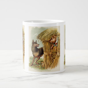 Tasse Géante Trois Petits Cochons Grand Méchant Loup, Conte de 