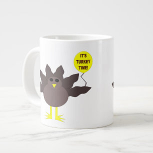 Tasse Géante Turquie Heure Thanksgiving Mug