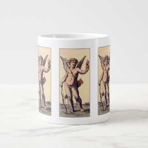 Tasse Géante Valentines Cupid Blindfoldfold, Carte Tarot Vintag