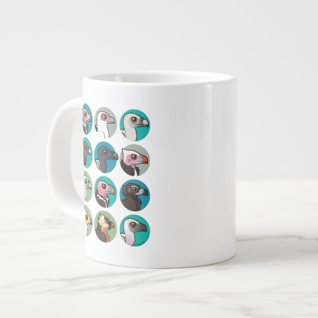 Tasse Géante Vautours de Vieux Monde (Devant gauche)