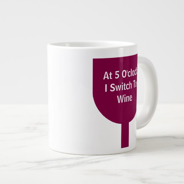 Tasse Géante Verre de vin "commutateur au vin " (Devant droit)