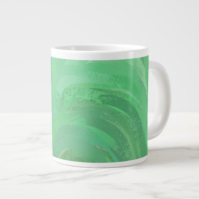 Tasse Géante Vert crème émeraude (Devant droit)