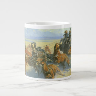 Tasse Géante Vieux Cowboy, Descendant l'As de la Nuit, Remingto