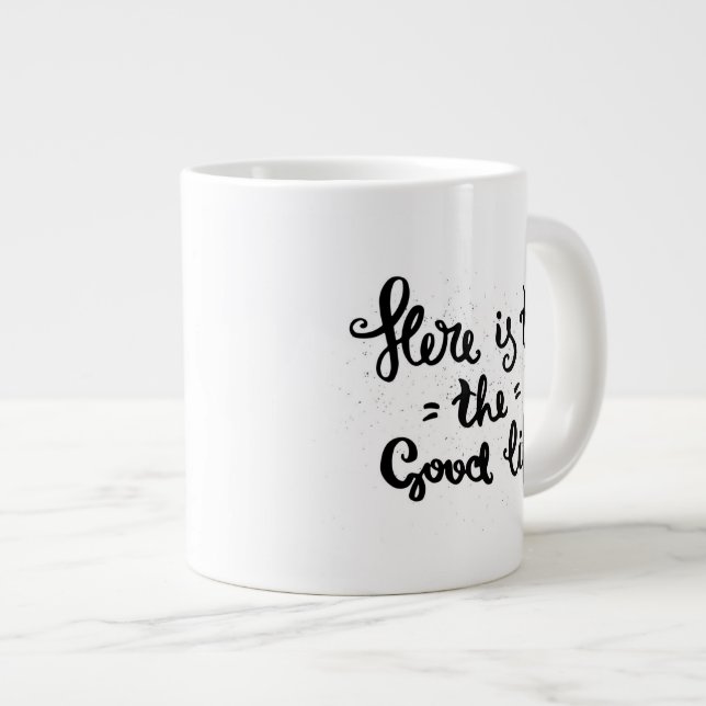 Tasse Géante Voici La Bonne Vie (Devant droit)