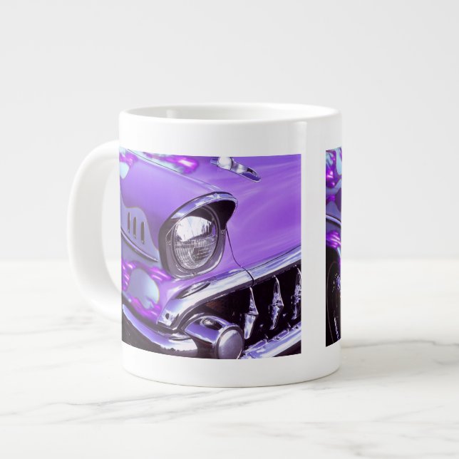 Tasse Géante Voiture classique : Chevrolet avec hotte flambante (Devant gauche)
