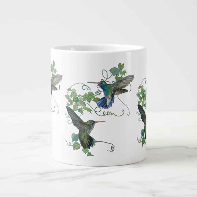 Tasse Géante Vol d'oiseau de ronflement (Devant)