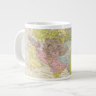 Tasse Géante Volkerkarte von Asien - Carte de l'Asie
