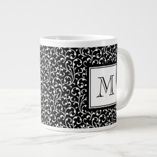 Tasse Géante Votre lettre. Monogramme fait sur commande. Remous