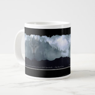 Tasse Géante Wolf Spirit & Mountain Jumbo Soupe & Café Mug