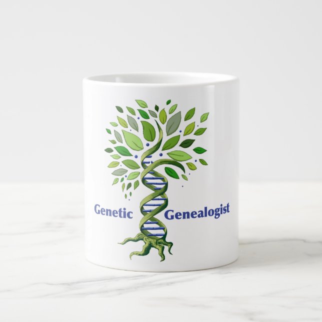 Tasse Géante X-grand Mug généalogique génétique (Devant)