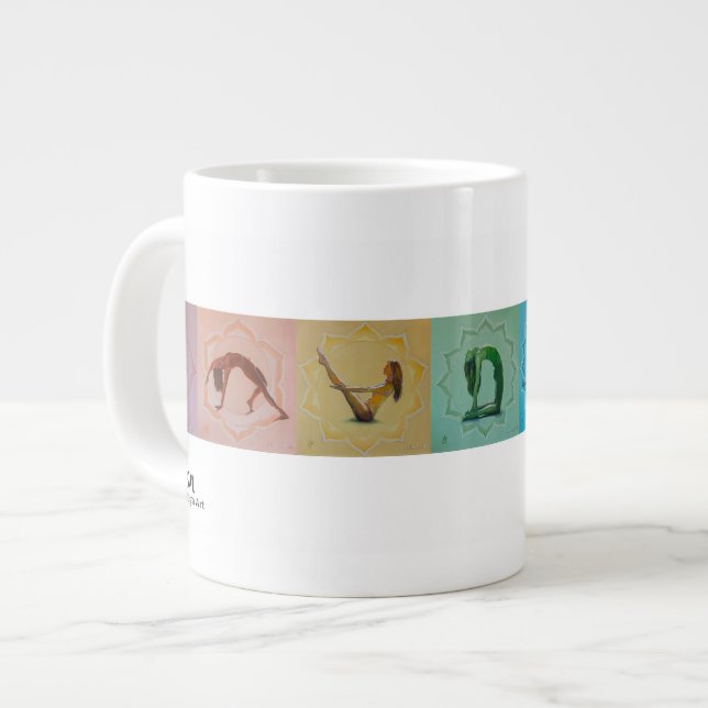 Tasse Géante Yoga enorme/tasse de Chakra (Devant gauche)