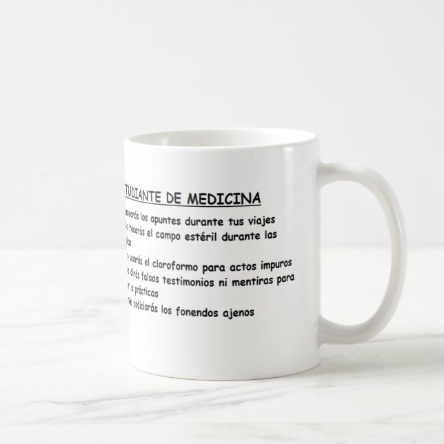 Tasse Gebote Medizin (Rechts)