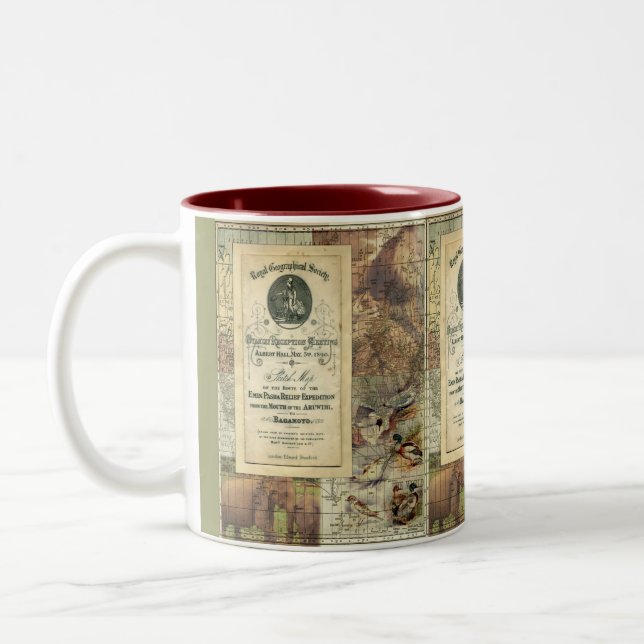Tasse géographique royale vintage de société (Gauche)