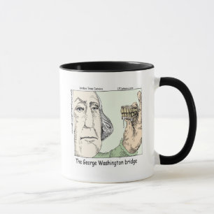 Tasse George Washington Bridge & Dentures Drôle cadeau