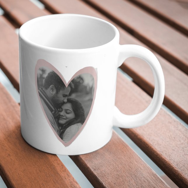 Tasse-Geschenk für rosa Herzen - Benutzerdefiniert Tasse (Couples Gift Custom Mug Holidays)